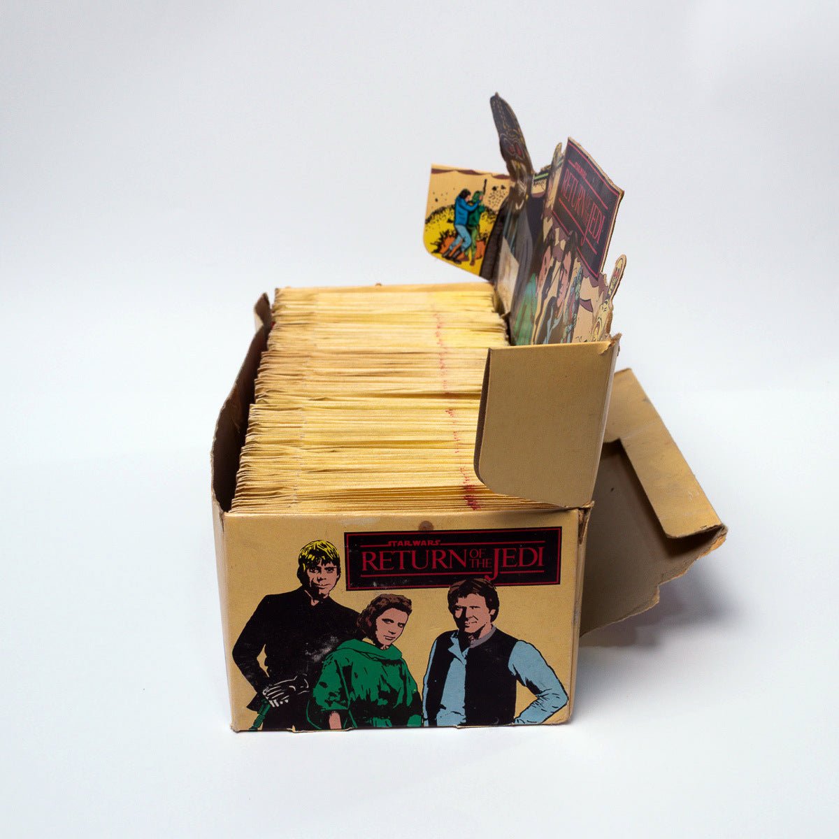Vintage Star Wars ROTJ Monty Fabrieken Counter Top Trade Pack Trading Cards