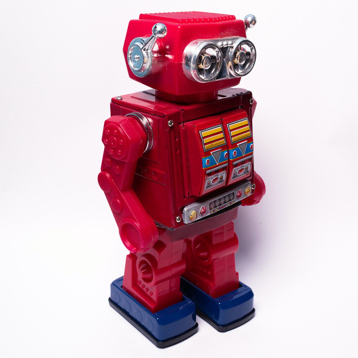 Vintage Super Astronaut Rotate - O - Matic Plastic Legs SJM3006 Tinplate Robot & Box