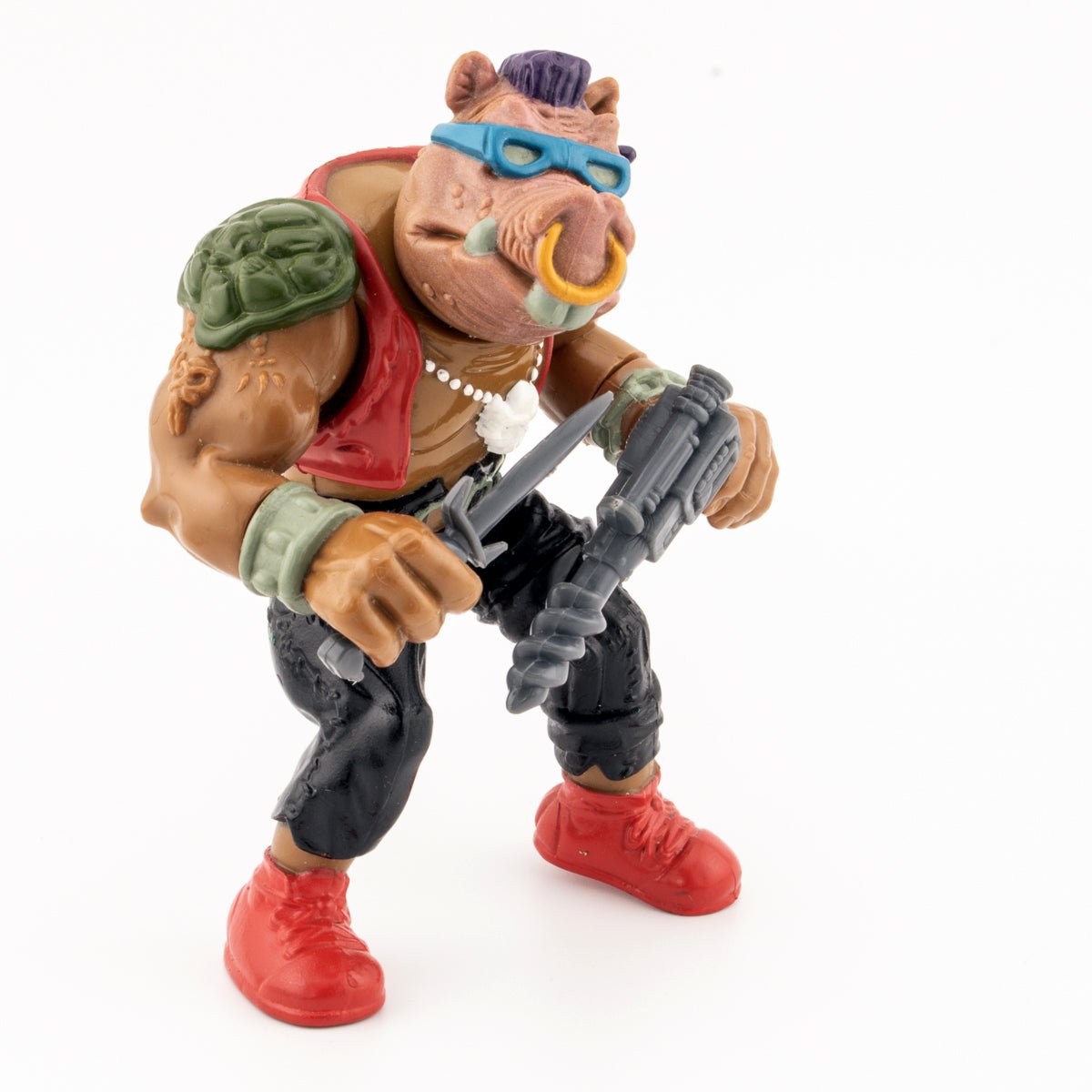 Vintage TMNT Bebop 1988 Playmates Teenage Mutant Ninja Turtles Action Figure - DT Collectable Toys