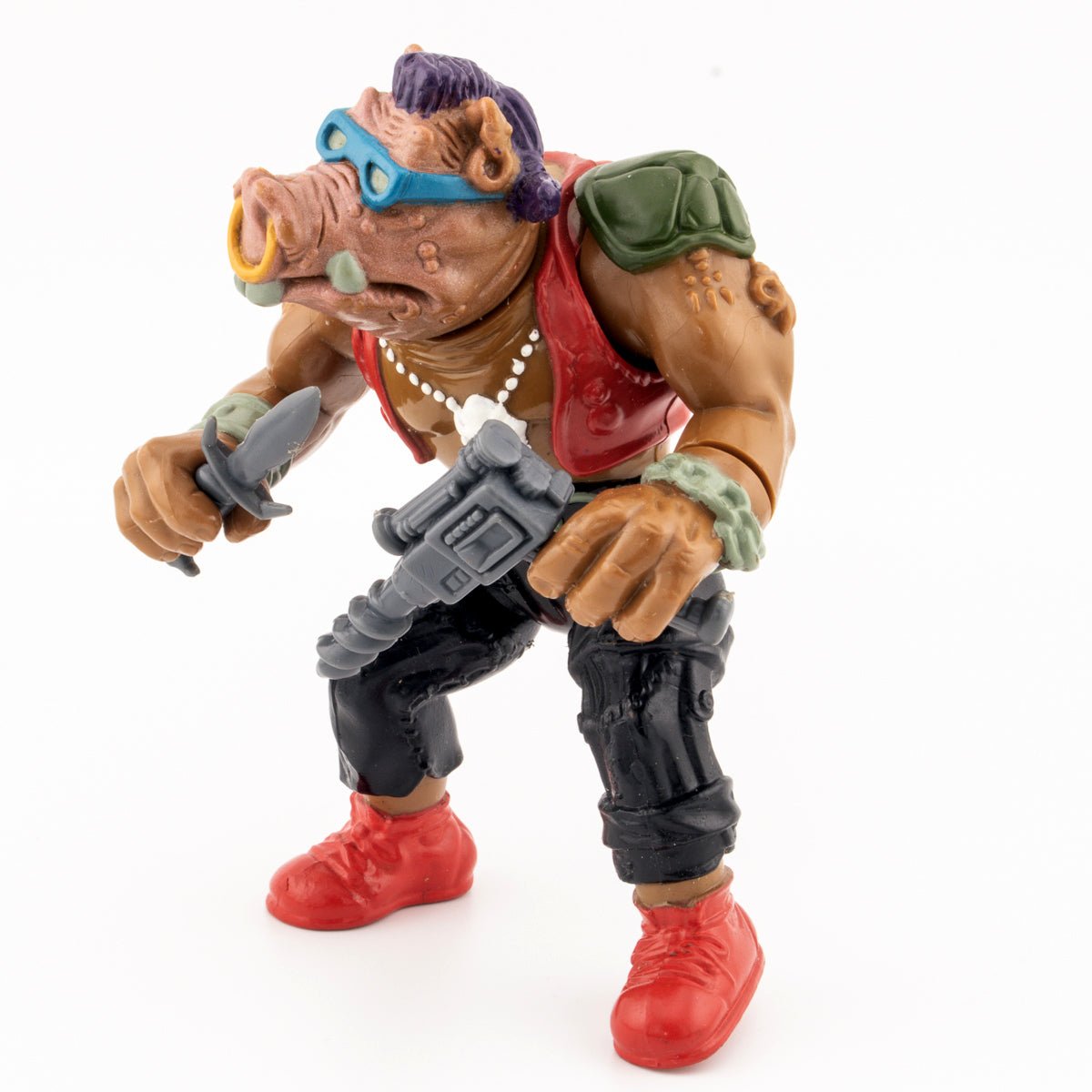 Vintage TMNT Bebop 1988 Playmates Teenage Mutant Ninja Turtles Action Figure - DT Collectable Toys