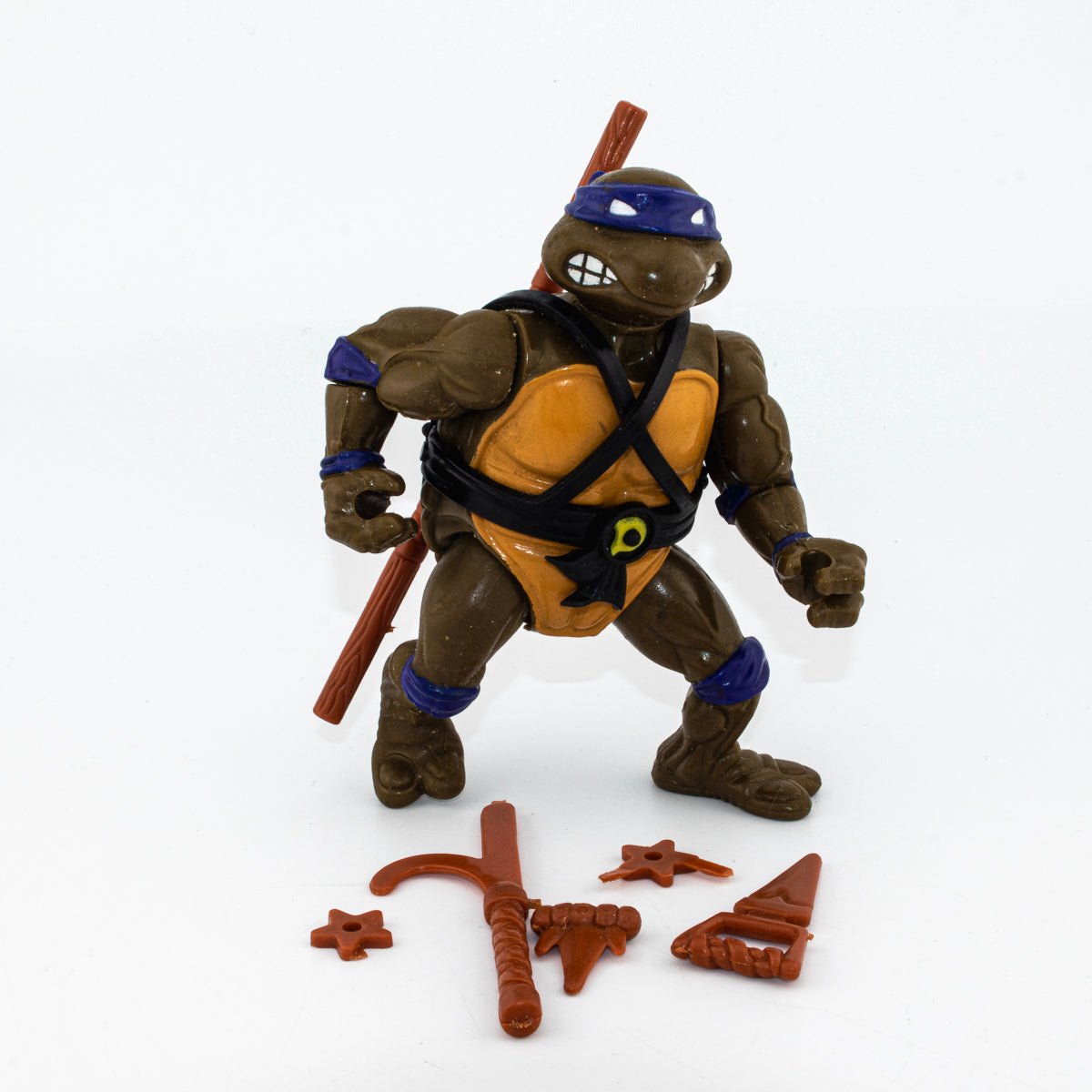 Vintage TMNT Donatello 1988 Playmates Teenage Mutant Ninja Turtles Action Figure - DT Collectable Toys