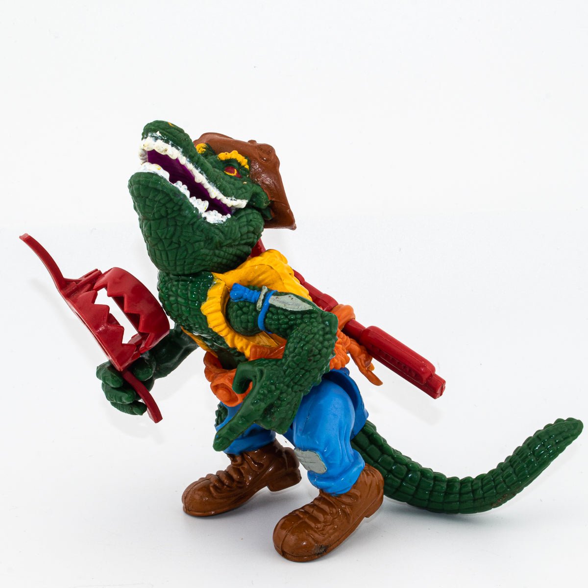 Vintage TMNT Leatherhead 1989 Playmates Teenage Mutant Ninja Turtles Action Figure - DT Collectable Toys