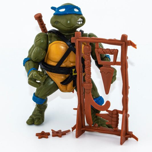 Vintage TMNT Leonardo 1988 Playmates Teenage Mutant Ninja Turtles Figure Picture 1