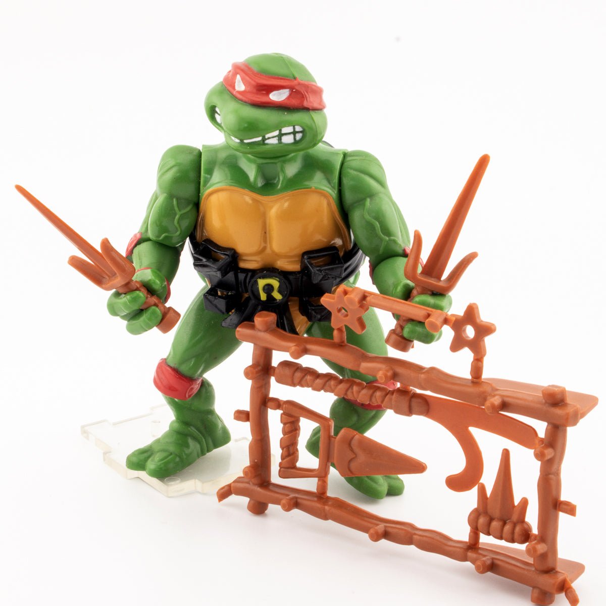 Vintage TMNT Raphael 1988 Playmates Teenage Mutant Ninja Turtles Action Figure - DT Collectable Toys