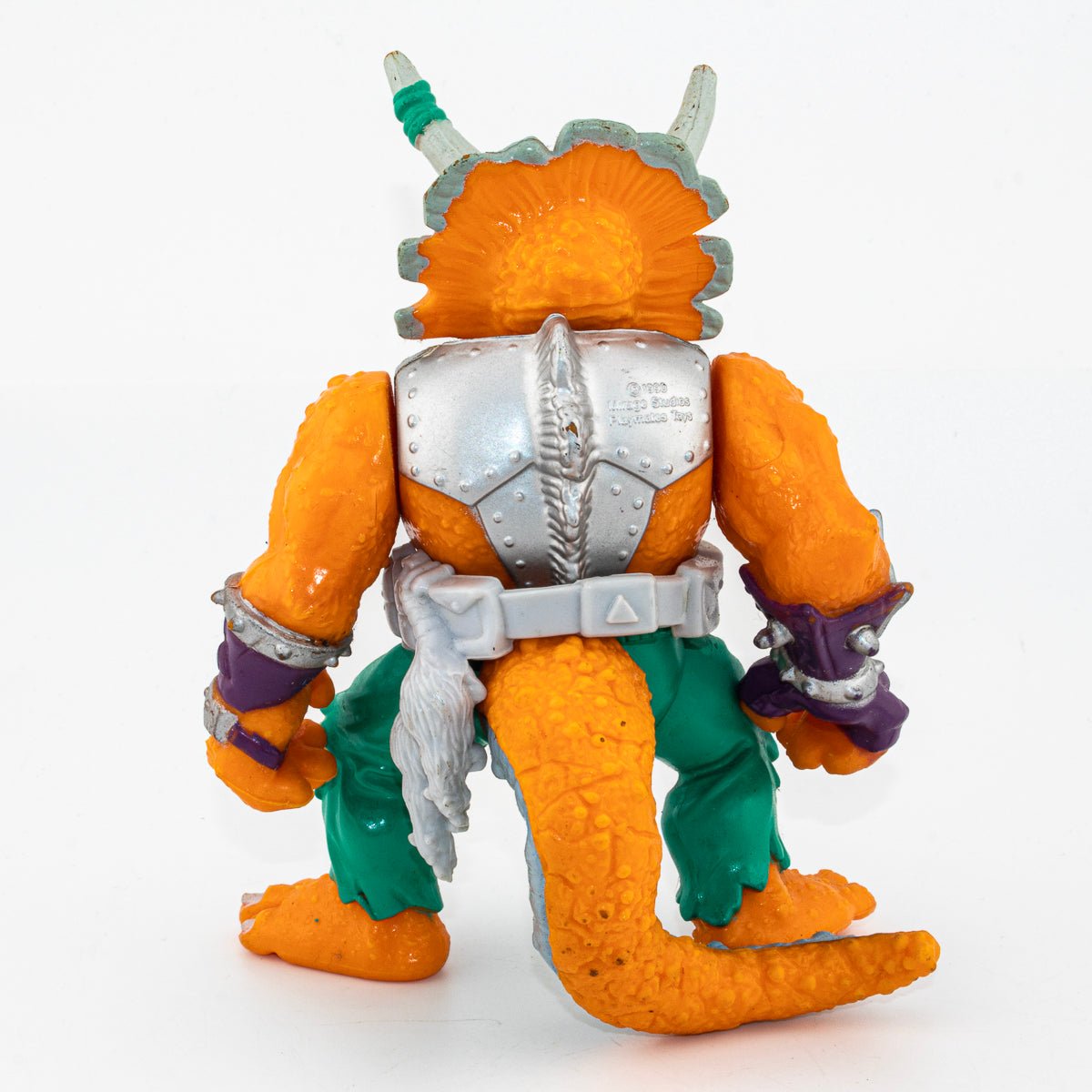 Vintage TMNT Triceraton 1990 Playmates Teenage Mutant Ninja Turtles Action Figure - DT Collectable Toys