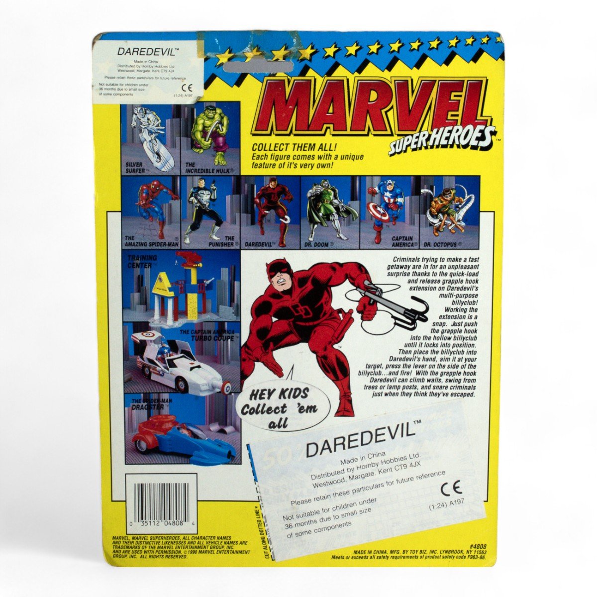 Vintage Toy Biz Daredevil Marvel Super Heroes Carded Action Figure Opened - DT Collectable Toys