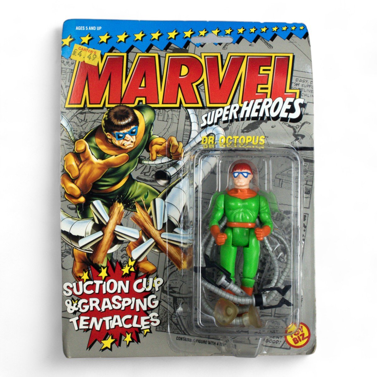 Vintage Toy Biz Dr Octopus Marvel Super Heroes Carded Action Figure Opened - DT Collectable Toys