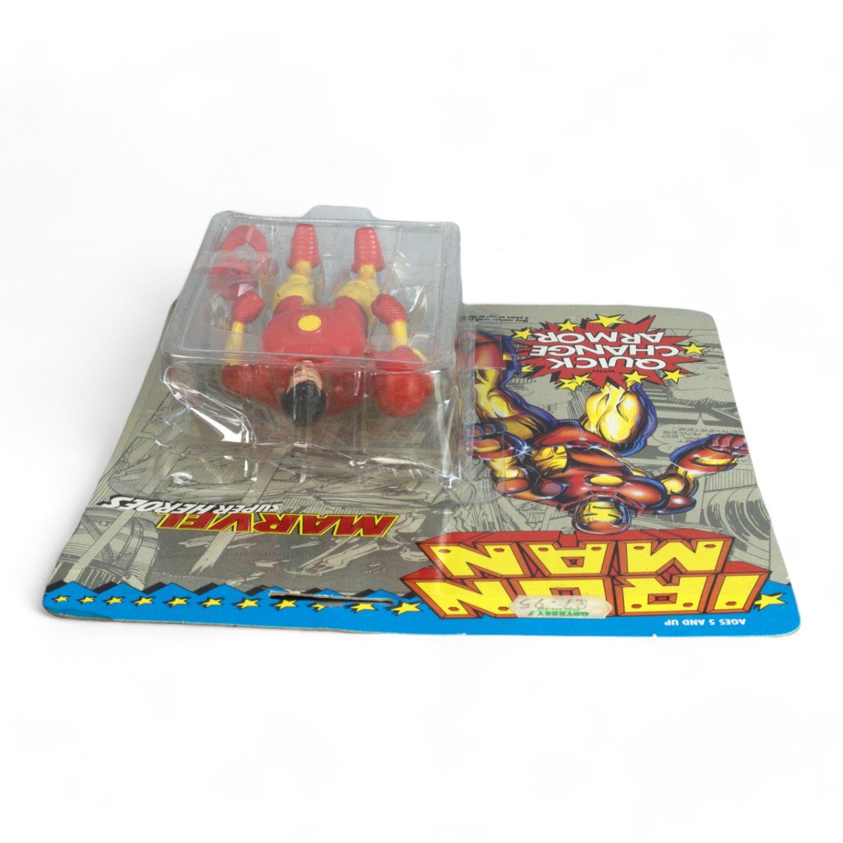 Vintage Toy Biz Iron Man Marvel Super Heroes Carded Figure Opened - DT Collectable Toys