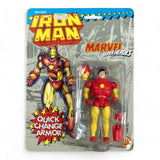 Vintage Toy Biz Iron Man Marvel Super Heroes Carded Figure Opened - DT Collectable Toys
