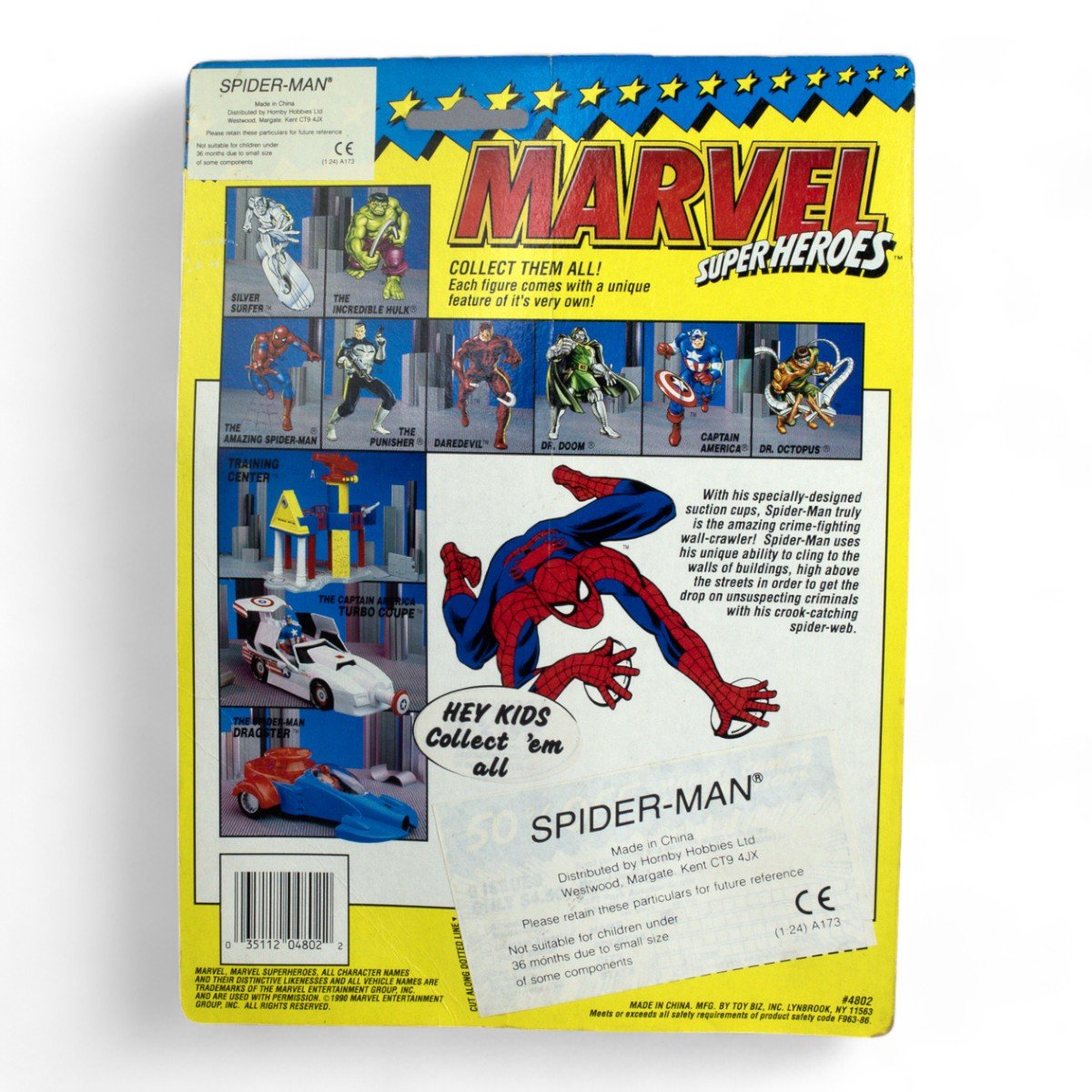 Vintage Toy Biz Spider - Man Marvel Super Heroes Carded Action Figure Opened - DT Collectable Toys