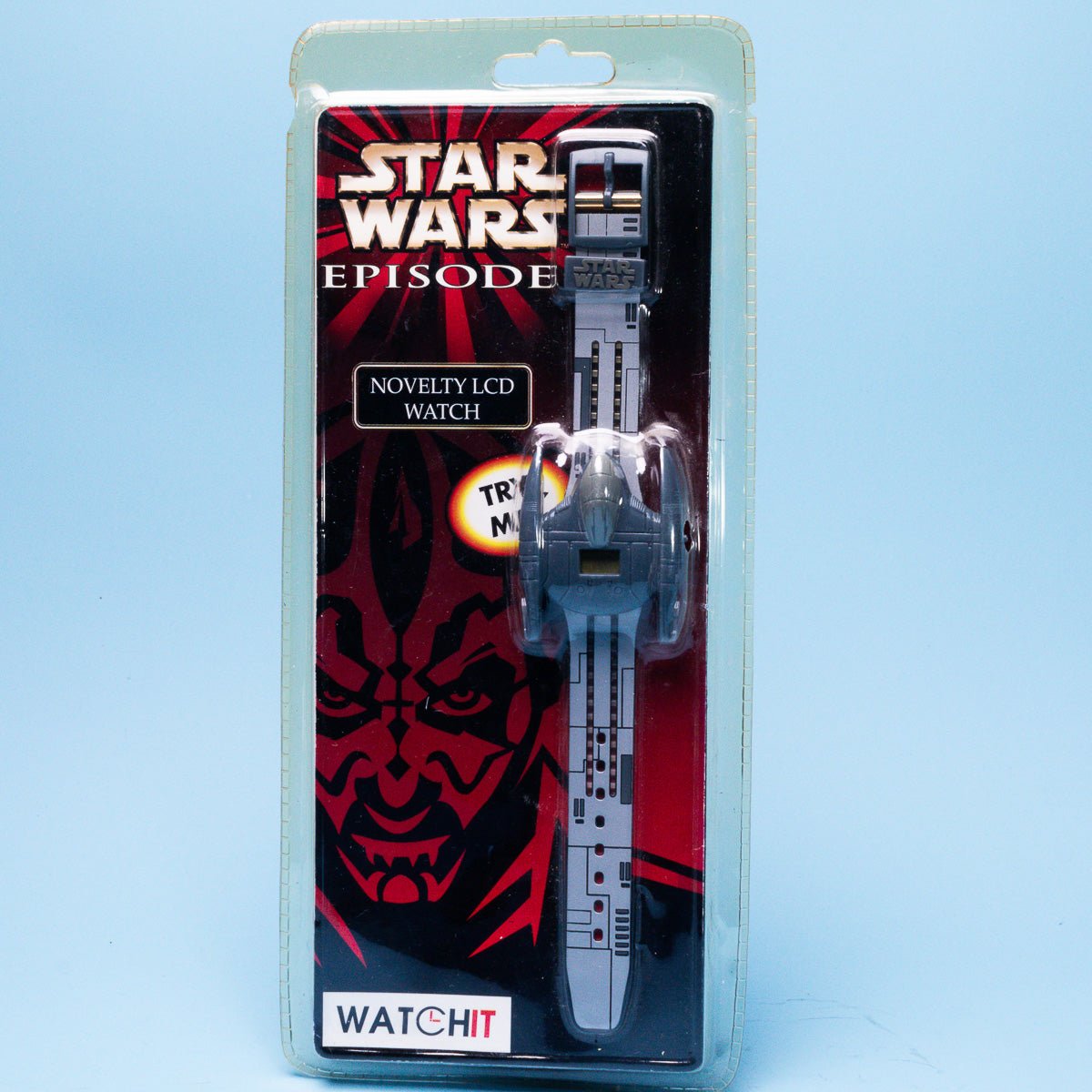 WatchIt Star Wars Episode 1 Droid Starfighter Novelty LCD Watch Wristwatch - DT Collectable Toys
