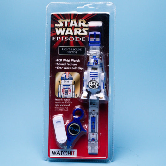 WatchIt Star Wars Episode 1 R2 - D2 Wristwatch / LCD Light & Sound Watch Picture 1