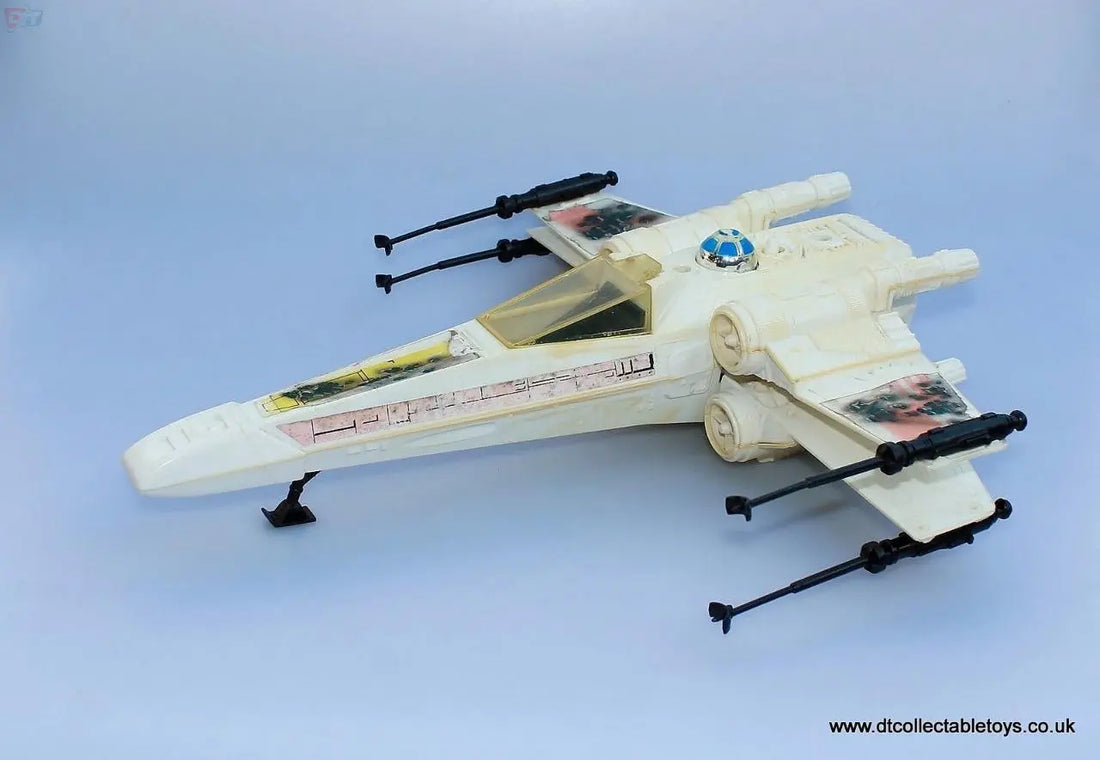 Vintage Star Wars BATTLE DAMAGED X-WING FIGHTER, Excellent Action Figure Vehicle - DT Collectable Toys