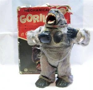Vintage LOUIS MARX MIGHTY KING KONG MECHANICAL GORILLA c.1960’s Near Mint - DT Collectable Toys