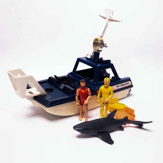 1981 Fisher Price Adventure People 334 SEA SHARK Set Near Complete