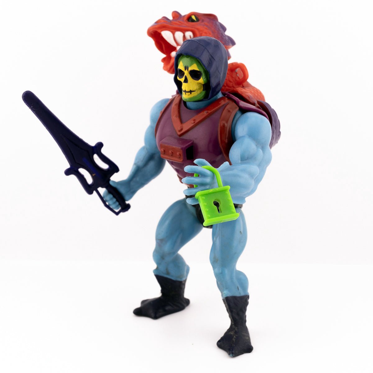 1985 DRAGON BLASTER SKELETOR HE - MAN MASTERS OF THE UNIVERSE VINTAGE MOTU VGOOD Picture 2