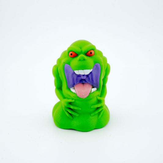 1989 SLIMER THE REAL GHOSTBUSTERS GHOULISH GHOST PUPPET BUBBLE BATH TOPPER - DT Collectable Toys