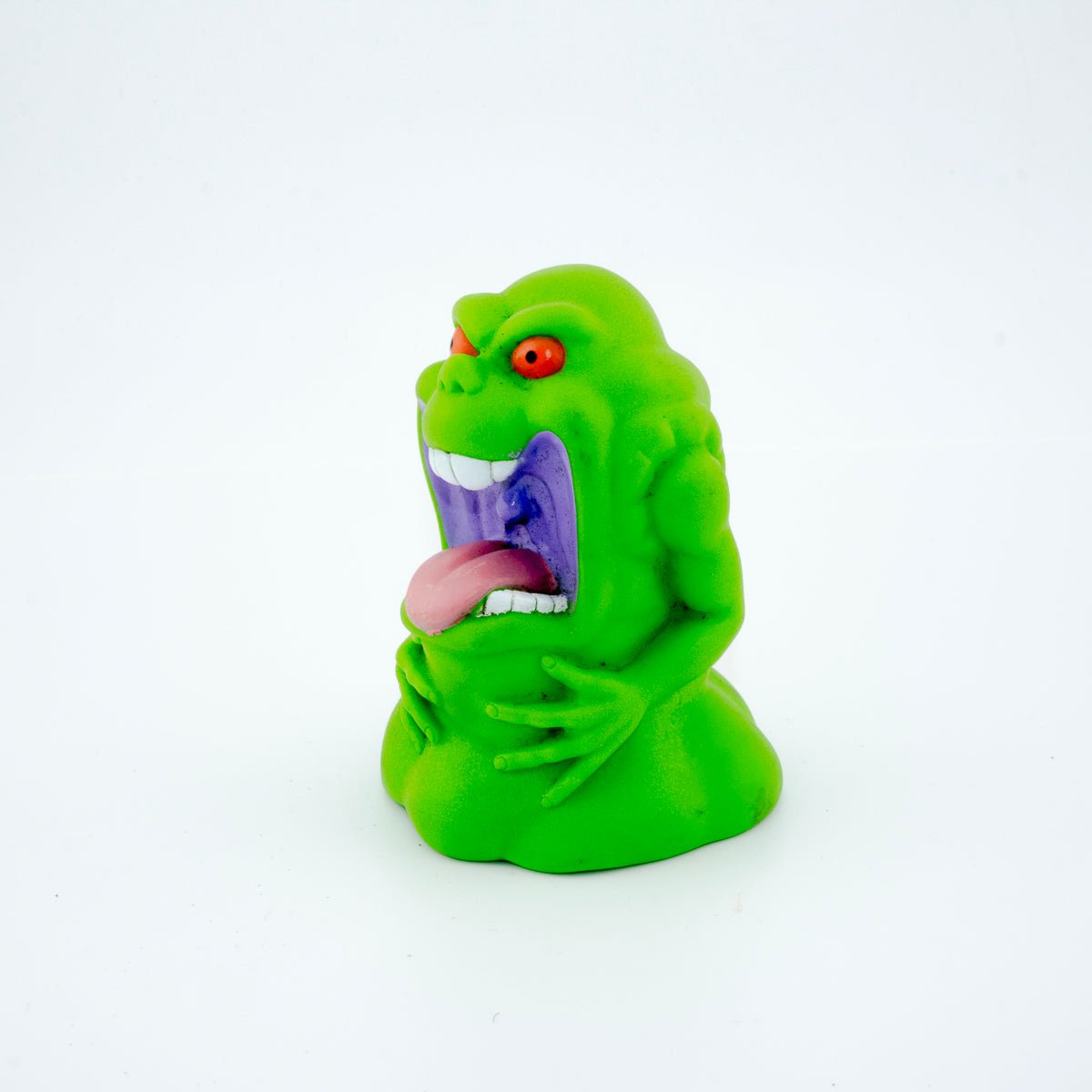 1989 SLIMER THE REAL GHOSTBUSTERS GHOULISH GHOST PUPPET BUBBLE BATH TOPPER - DT Collectable Toys