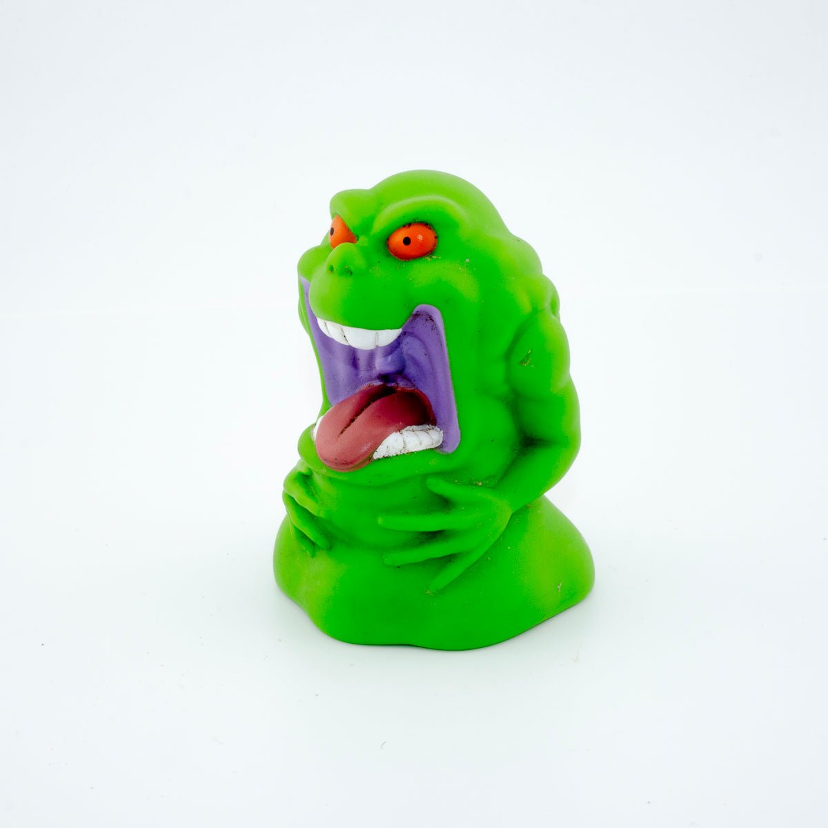 1989 THE REAL GHOSTBUSTERS SLIMER GHOULISH GHOST PUPPET BUBBLE BATH TOPPER - DT Collectable Toys
