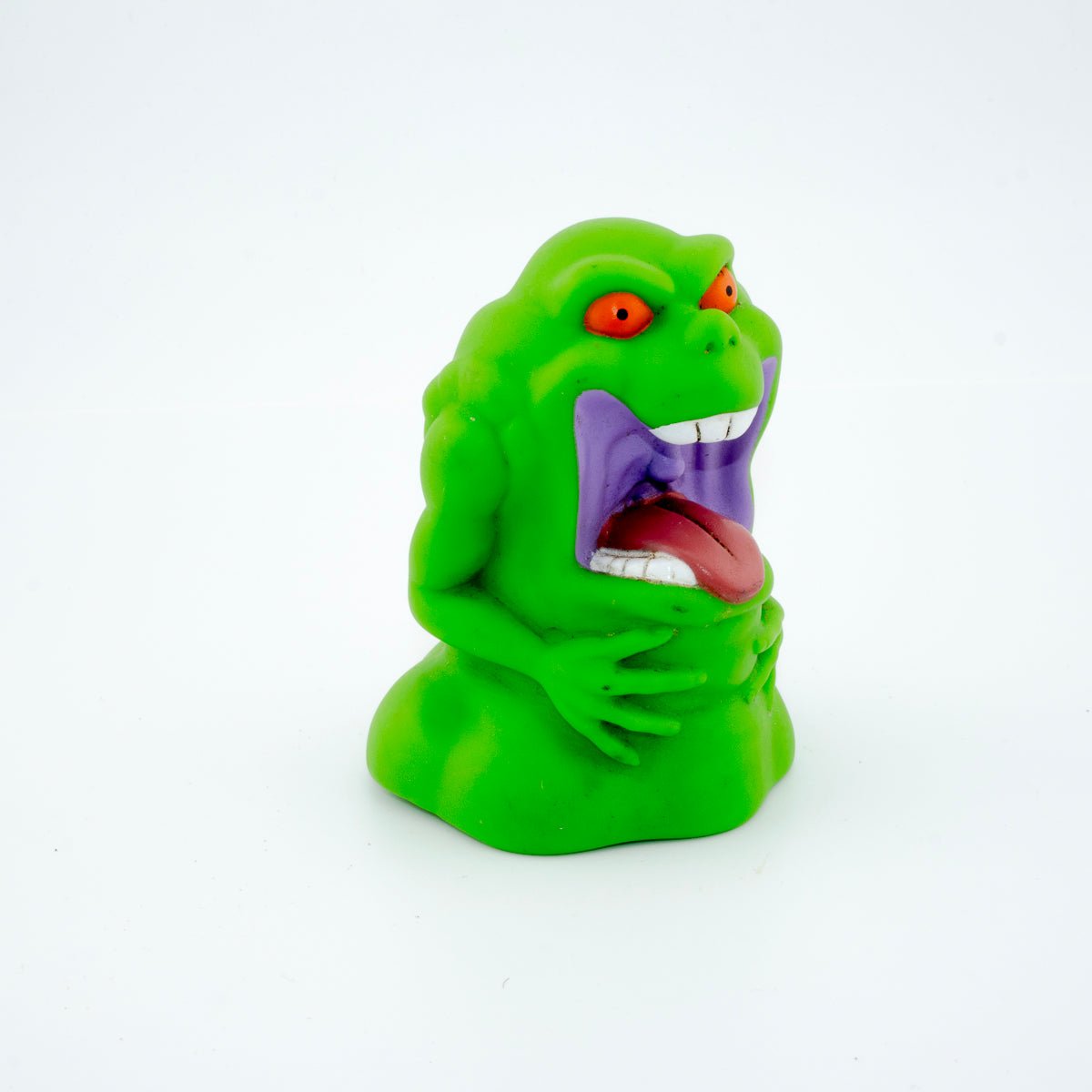 1989 THE REAL GHOSTBUSTERS SLIMER GHOULISH GHOST PUPPET BUBBLE BATH TOPPER - DT Collectable Toys