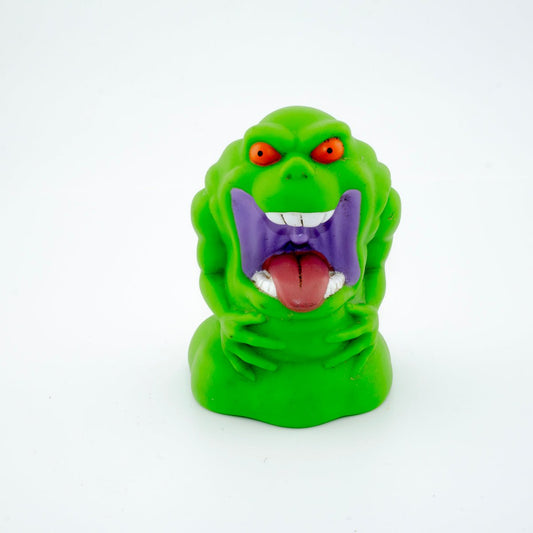 1989 THE REAL GHOSTBUSTERS SLIMER GHOULISH GHOST PUPPET BUBBLE BATH TOPPER - DT Collectable Toys