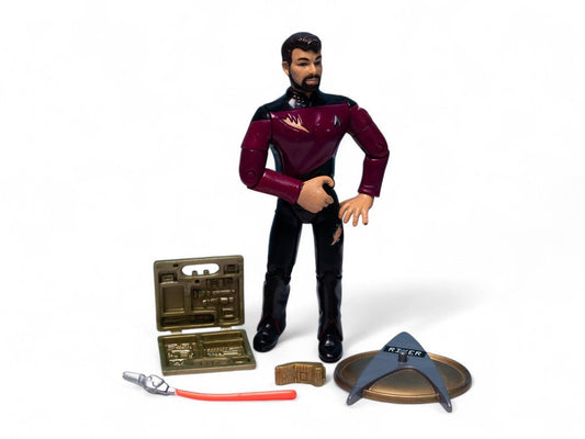 1992 Playmates Star Trek Commander William T. Riker Next Generation Action Figure