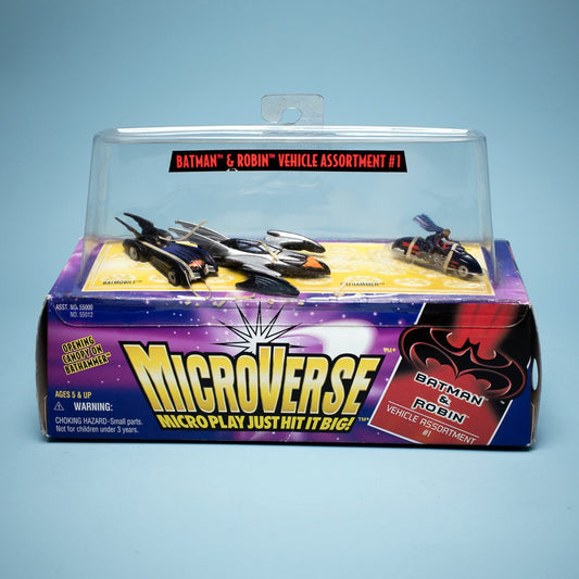 1997 Kenner Microverse Batman & Robin VEHICLE ASSORTMENT #1 Unopened - DT Collectable Toys