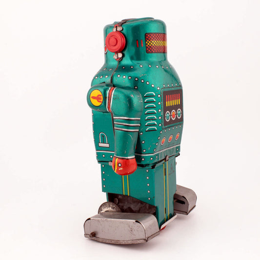 Vintage 1968 Noguchi Mechanical MIGHTY ROBOT With Spark In Working Condition