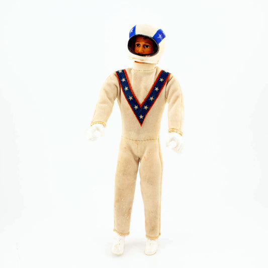 Ideal Toys EVEL KNIEVEL with Helmet Vintage 1970's Stunt Cycle Action Figure