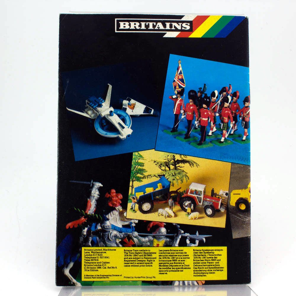 Britains 1986 Toy Catalogue with MSRP in Near Mint Condition Printed in England