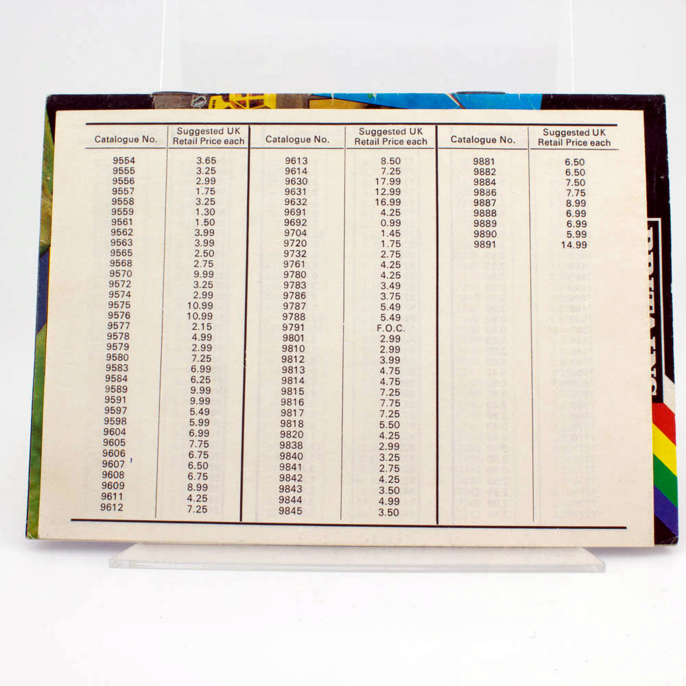Britains 1986 Toy Catalogue with MSRP in Near Mint Condition Printed in England