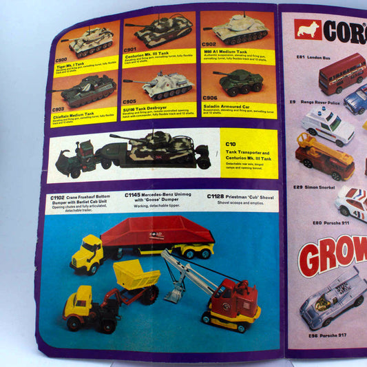 Corgi Whizzwheels 1975 Catalogue, Good Condition Printed in Great Britain, Rare