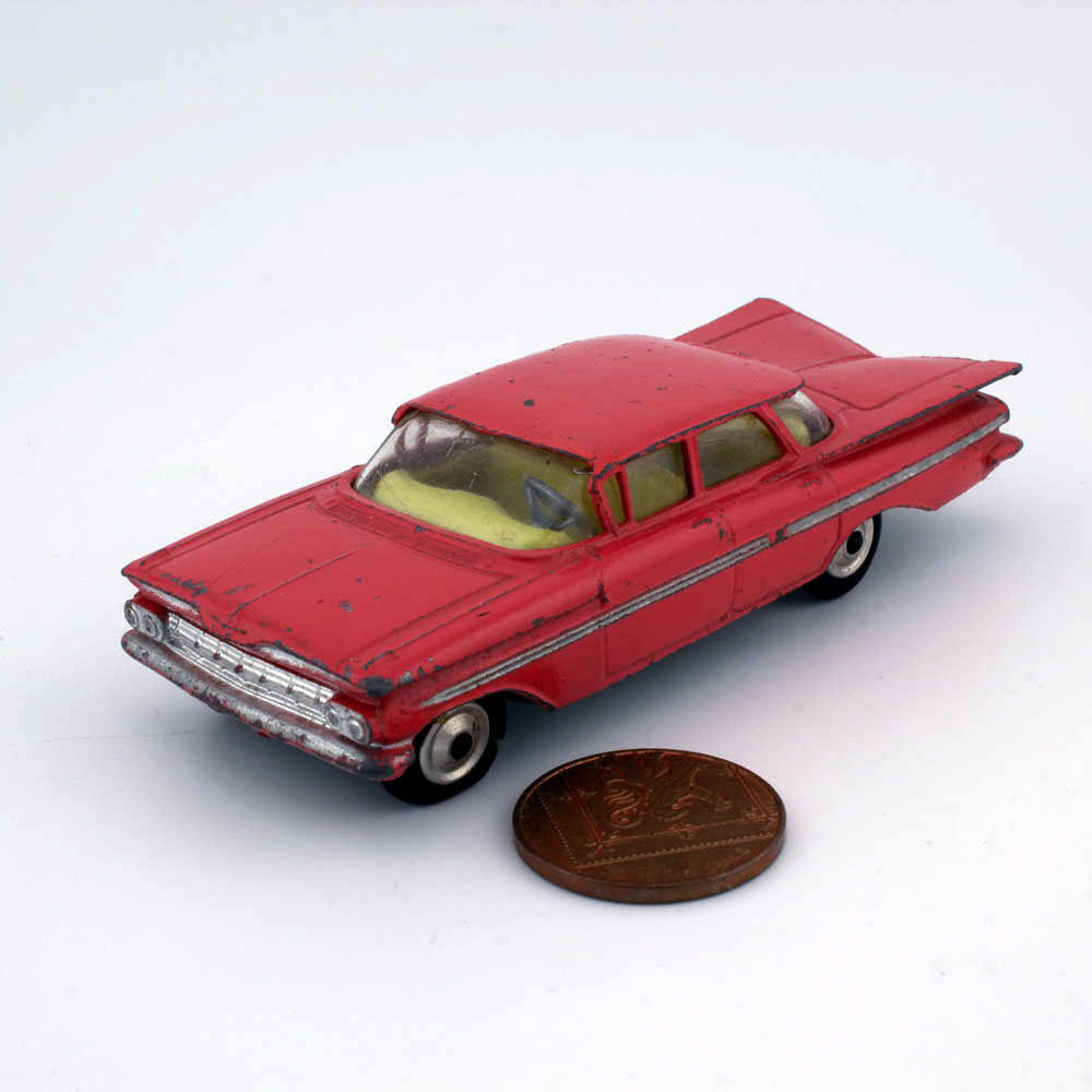 Corgi Toys 220 Chevrolet Impala in Pink, Excellent Condition Diecast Model