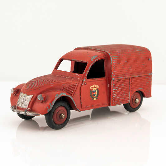 French Dinky Toys 25D Citroen 2CV Fire Brigade Van, Excellent Vintage Diecast