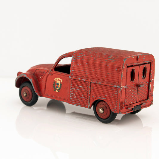 French Dinky Toys 25D Citroen 2CV Fire Brigade Van, Excellent Vintage Diecast