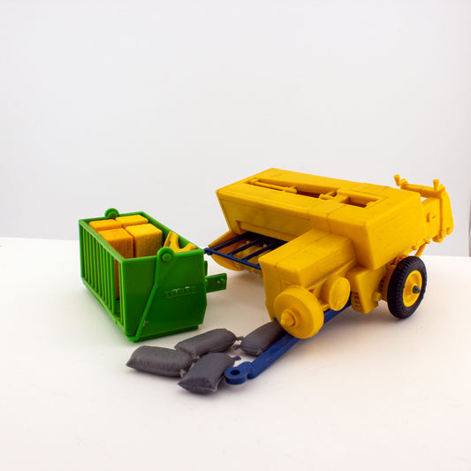 Britains Hay Baler & Transport Box, 1:32 Scale Farm Both for Spares or Repairs
