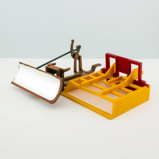 Britains Farm Implements, Muledozer & Bale Grab, 1:32 Scale, Excellent