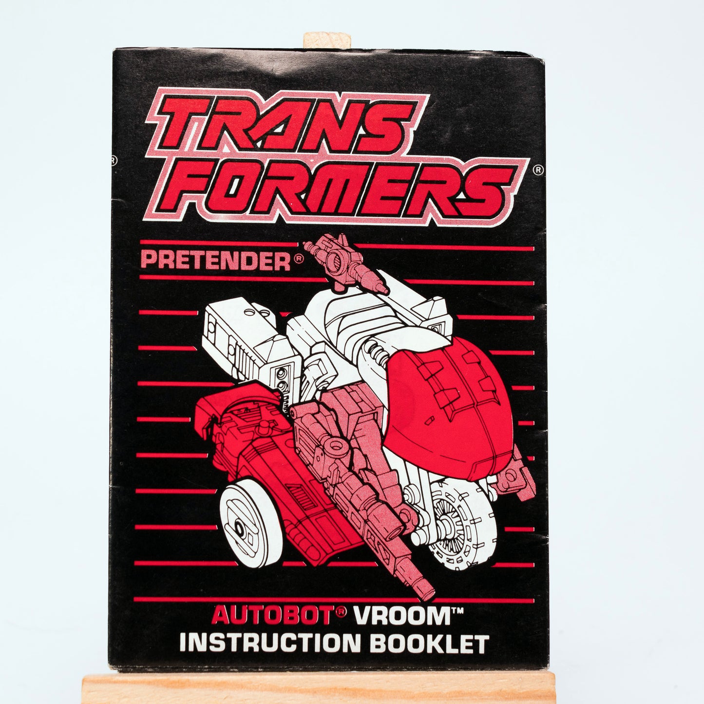 Hasbro Transformers G1 VROOM Vintage 1989 Action Figure Instruction Booklet