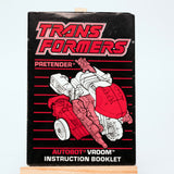 Hasbro Transformers G1 VROOM Vintage 1989 Action Figure Instruction Booklet