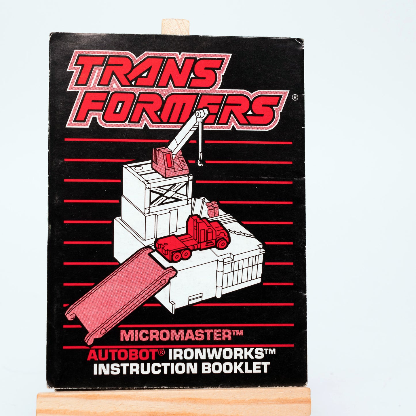 Hasbro Transformers G1 IRONWORKS Vintage 1989 Action Figure Instruction Booklet