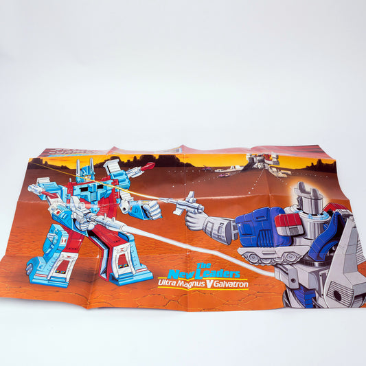 Hasbro Transformers G1  ULTRA MAGNUS vs GALVATRON Vintage Product Poster