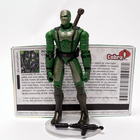 Hasbro 2004 GI Joe NIGHT CREEPER v8 Excellent Valor Vs Venom VvV Figure