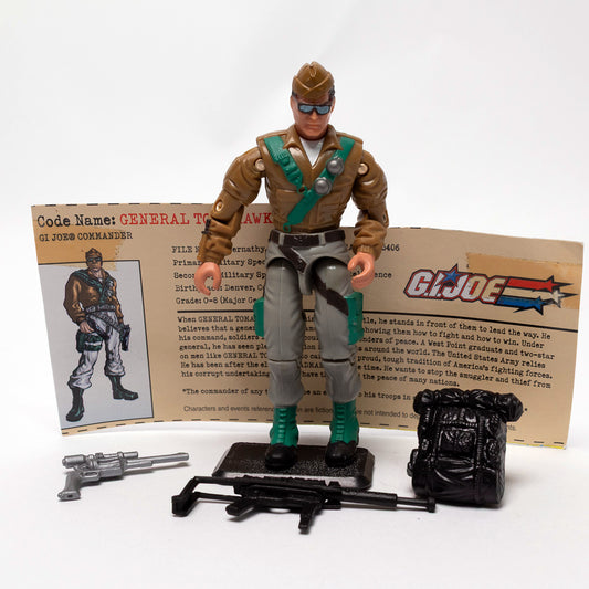 Hasbro 2002 GI Joe GENERAL TOMAHAWK v2 Excellent 100% Complete Loose Action Figure