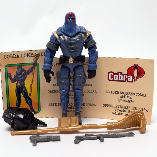 Hasbro 2002 GI Joe COBRA COMMANDER v11 Excellent 100% Complete Loose Action Figure