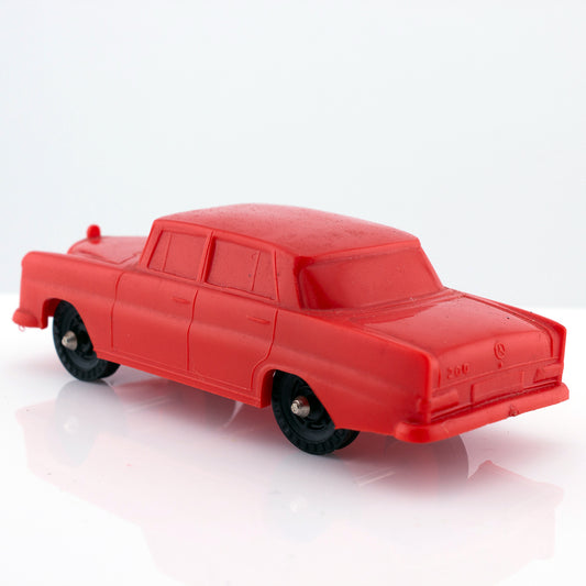 Galanite Mercedes-Benz 200 1965 Vintage Blue Vinyl Plastic Model Made in Sweden