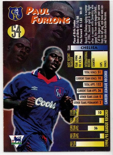 Merlin Ultimate Paul Furlong Chelsea No.54