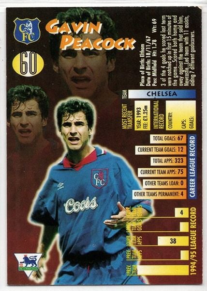 Merlin Ultimate Gavin Peacock Chelsea No.60
