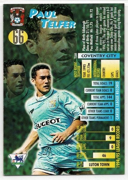 Merlin Ultimate Paul Telfer Coventry City No.66