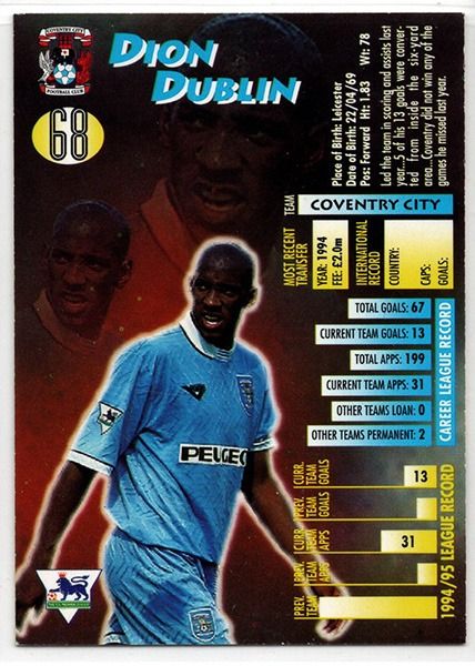 Merlin Ultimate Dion Dublin Coventry City No.68
