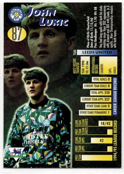 Merlin Ultimate John Lukic Leeds United No.87